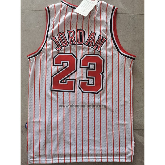 Camiseta Chicago Bulls Michael Jordan NO 23 Reload Hardwood Classics Blanco